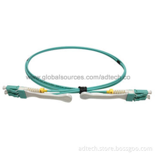 High-density LC fiber optic patch cable, LC OM3 Duplex